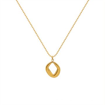 Shangjie OEM kalung Danity Geometric Stainless Steel Necklace Jewelry Women Choker Gold Plated Necklace